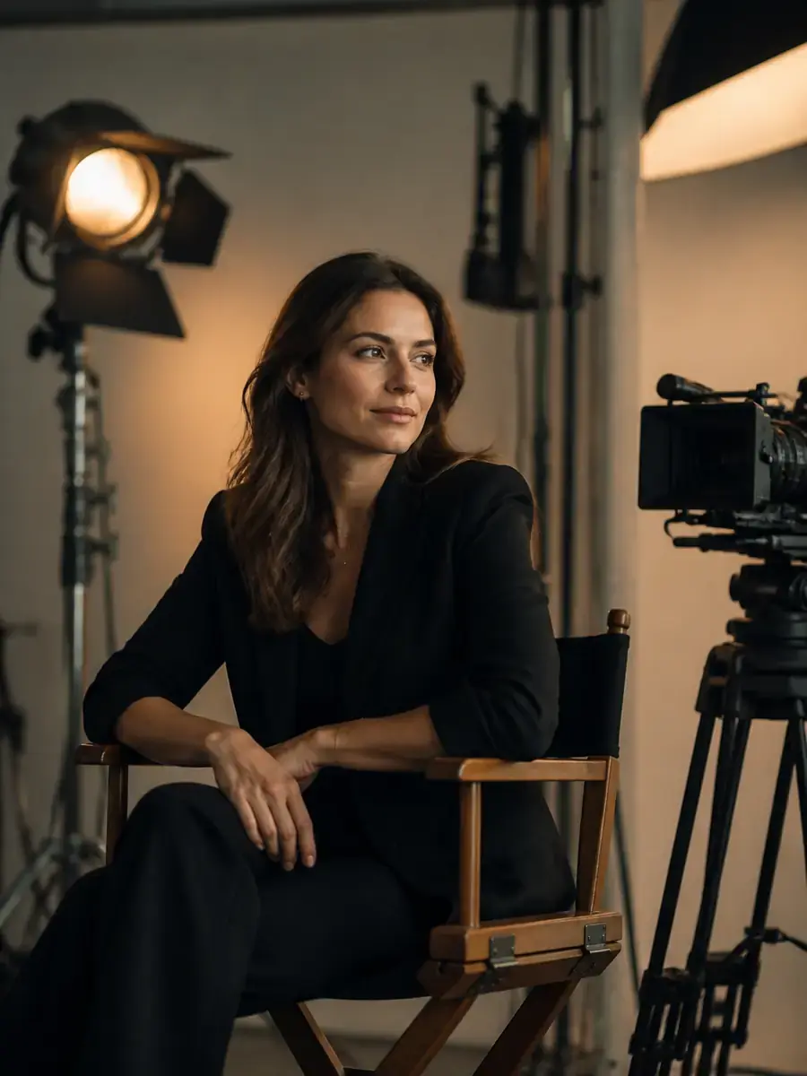 Filmstudio-Setup für Markenauftritt und Imagefilme